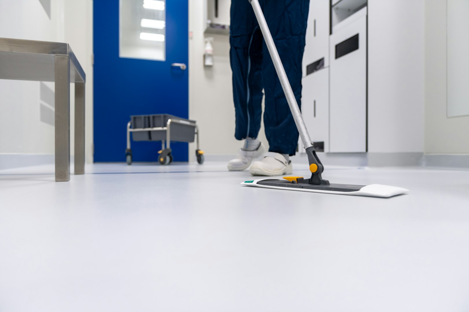 Floor polishing